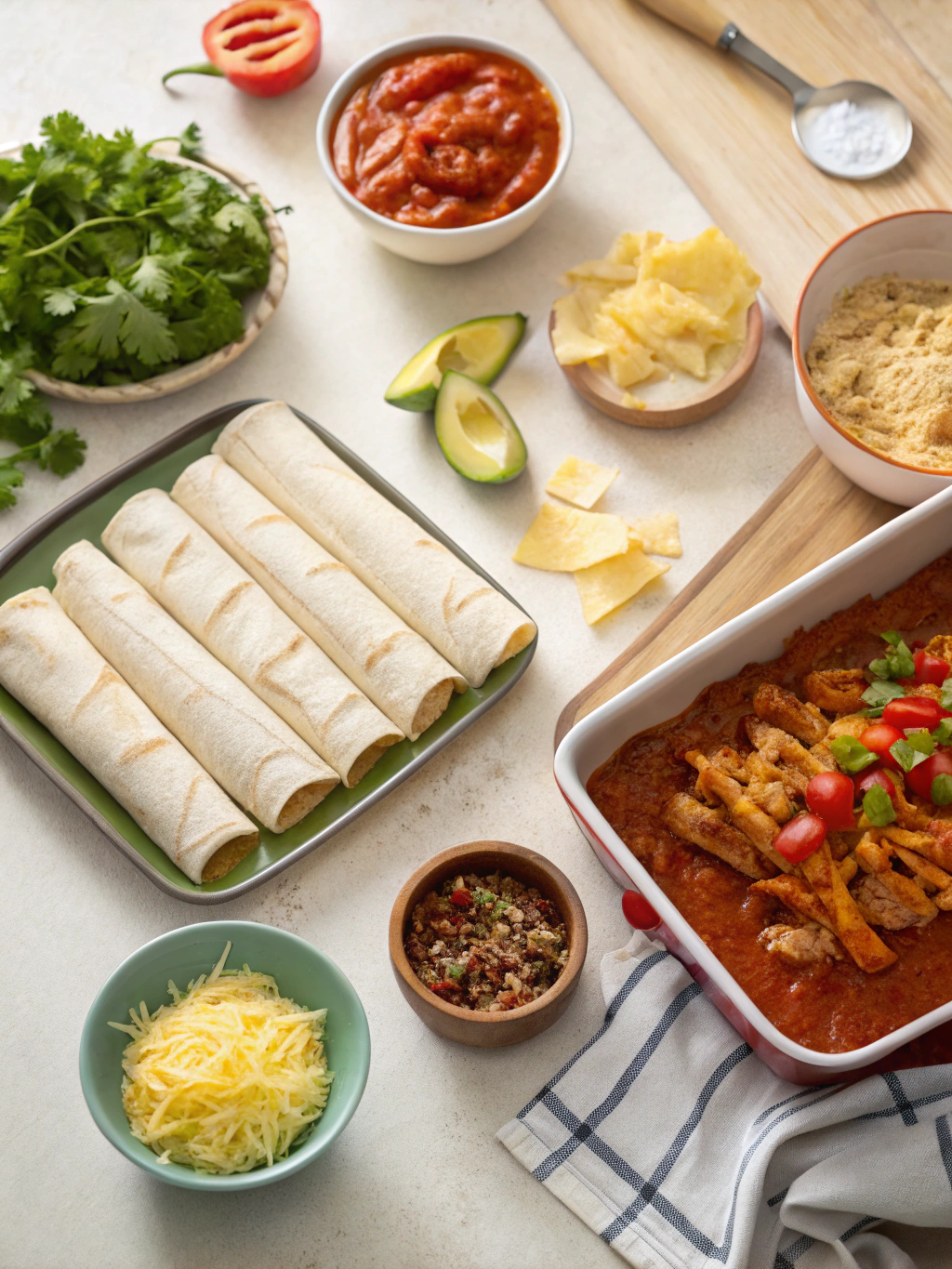 old el paso chicken enchilada recipe preparing steps