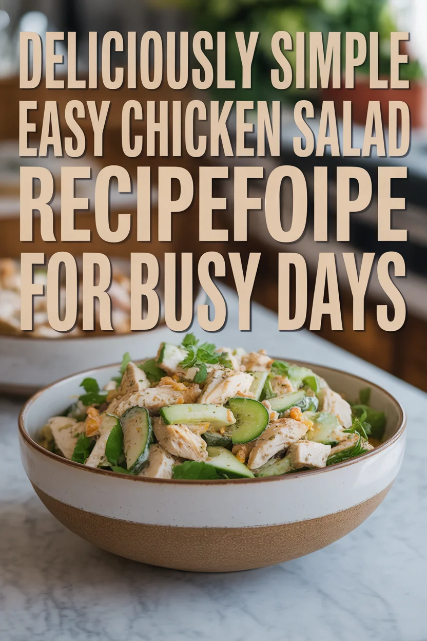 Deliciously Simple Easy Chicken Salad Recipe for Busy Days 2 Deliciously Simple Easy Chicken Salad Recipe for Busy Days