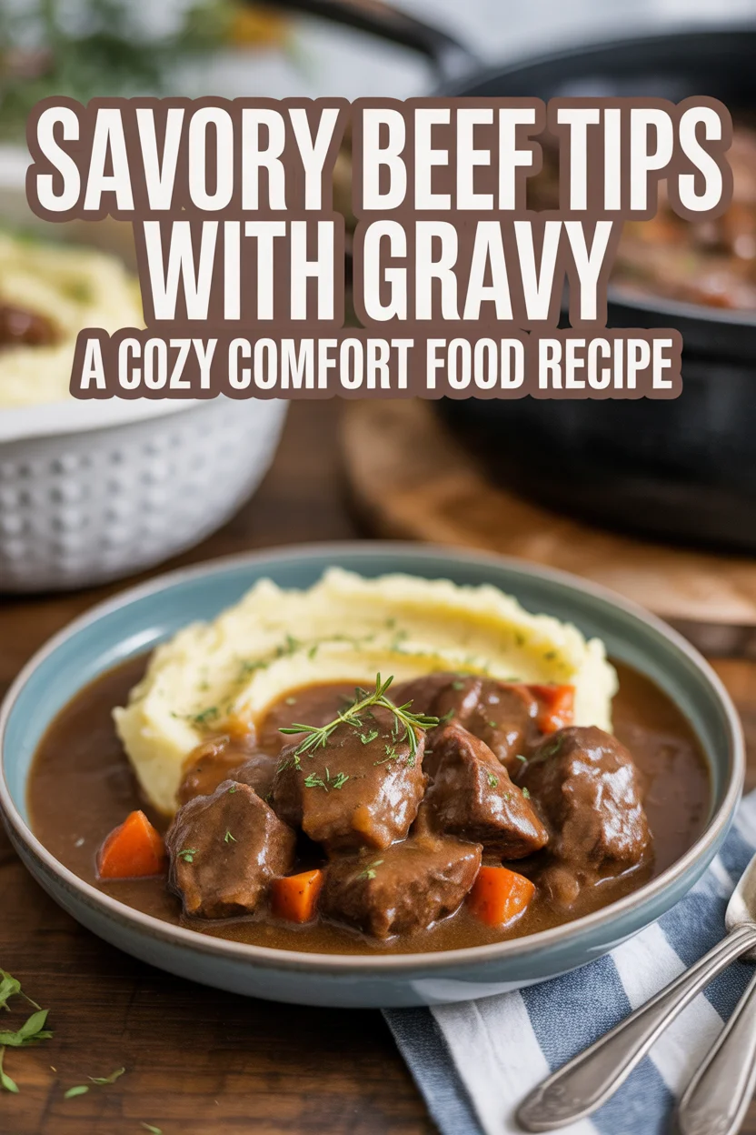 Savory Beef Tips with Gravy: A Cozy Comfort Food Recipe 4 beef tips with gravy