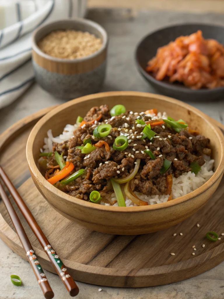 1 Korean Ground Beef Bowls
