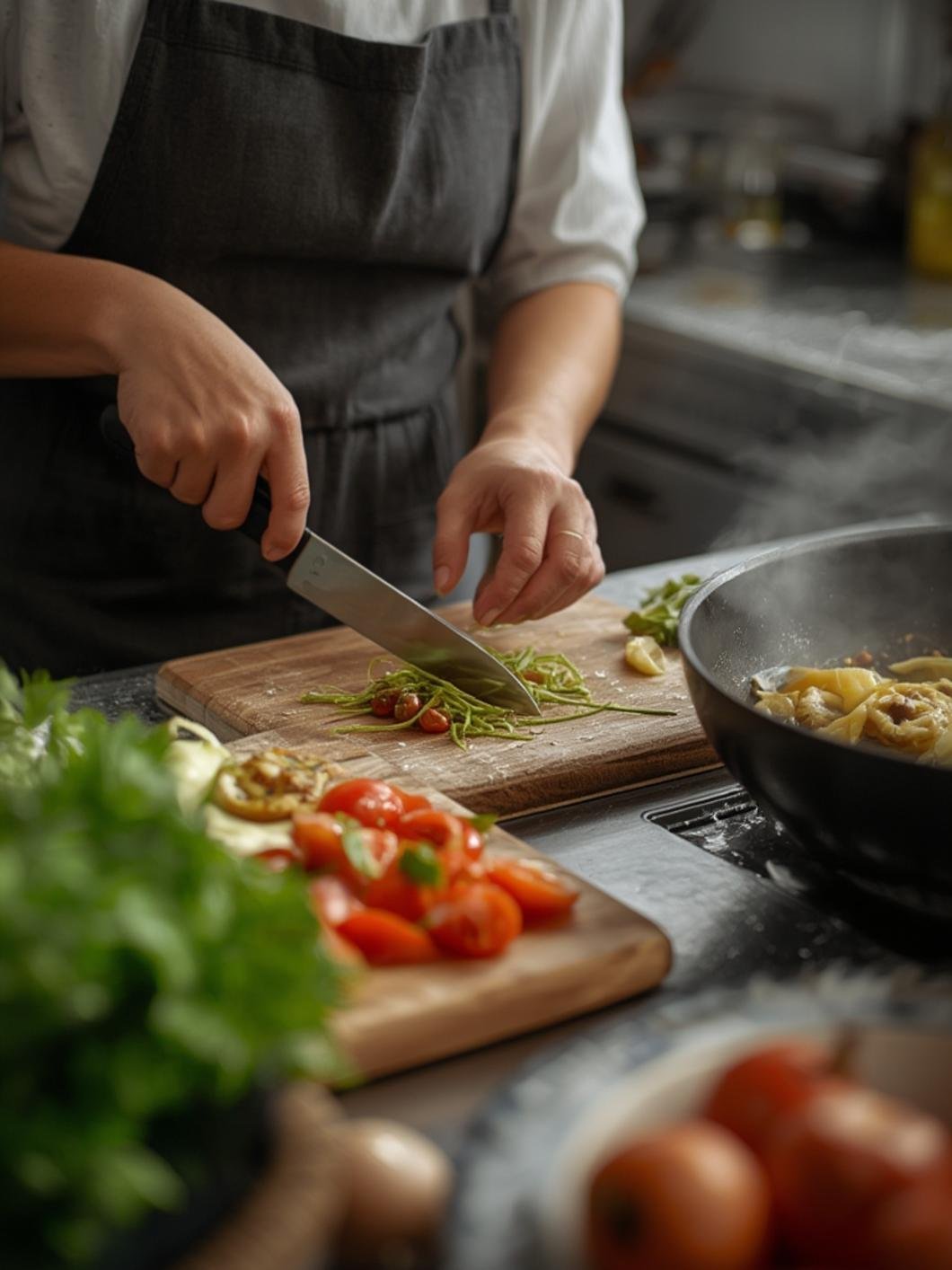 Person cooking beef broccoli recipe