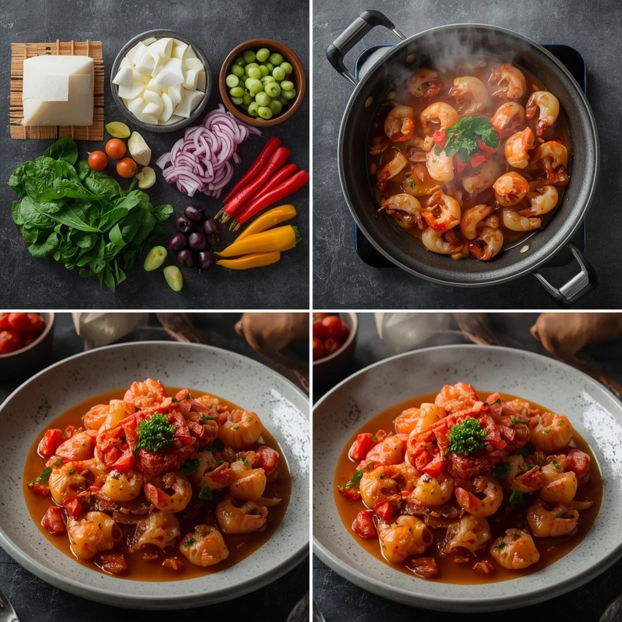 Step by step process for easy seafood boil recipe​